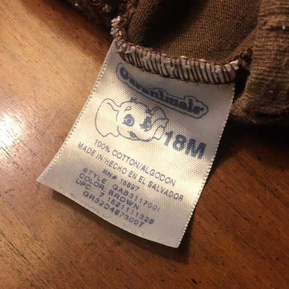 Brown with white stripes on sides and there 18 months boys pants - Picture 2 of 2